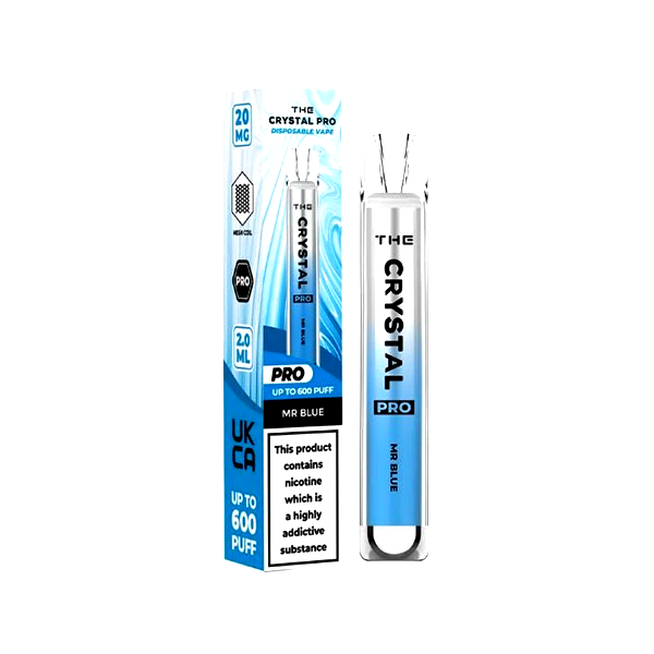 20mg The Crystal Pro Disposable Vape Device 600 Puffs