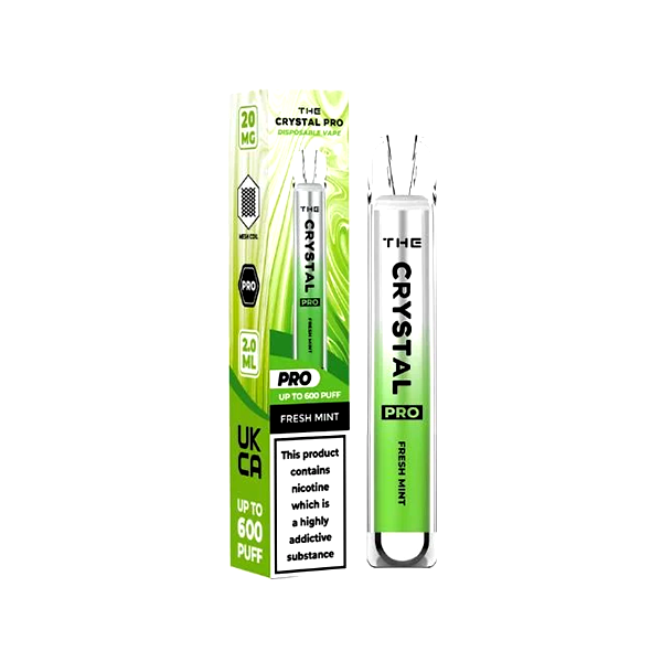20mg The Crystal Pro Disposable Vape Device 600 Puffs