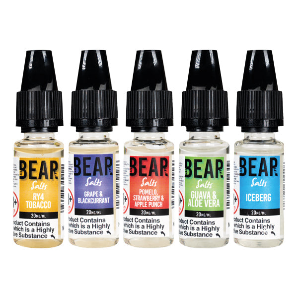 10mg Bear Flavours Vape 10ml Nic Salts (50VG/50PG)