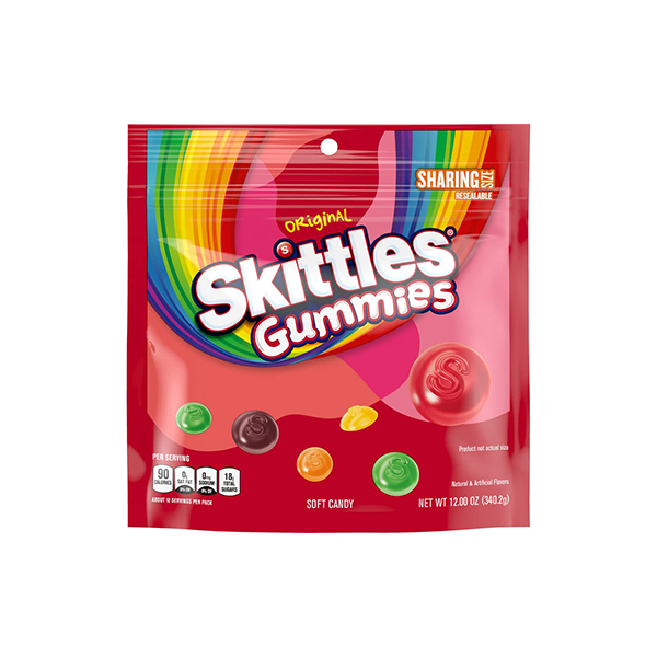 USA Skittles Gummy Original Share Bag - 164g